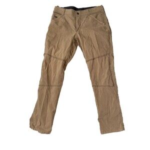 KUHL Radikl Pants Men’s Size 33x32 Khaki Brown Hiking Workwear 7 Pocket Stretch